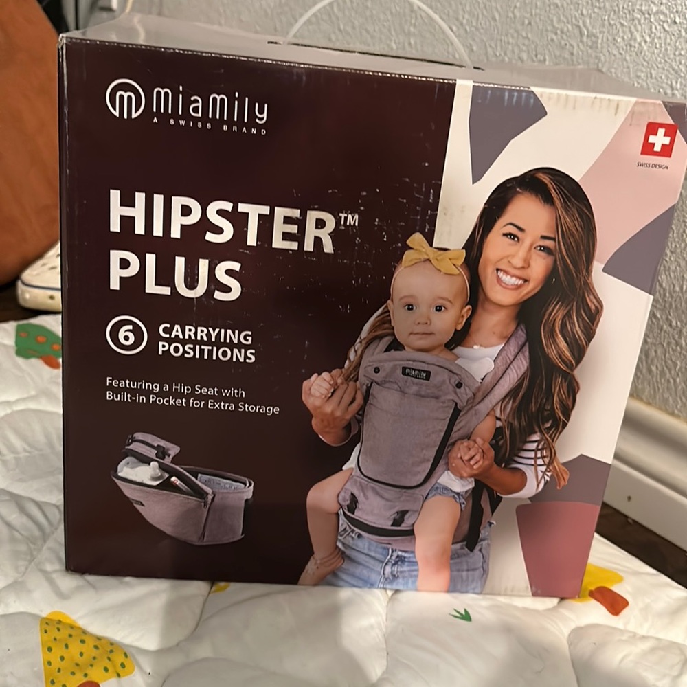 MiaMily Hipster Plus baby carrier. Brand new in the box.